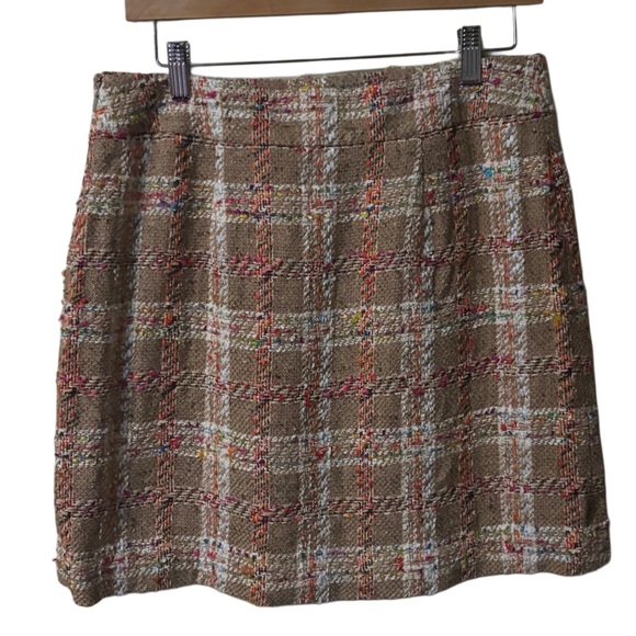 Kate Spade Plaid Tweed Skirt Size 8 - Picture 3 of 11